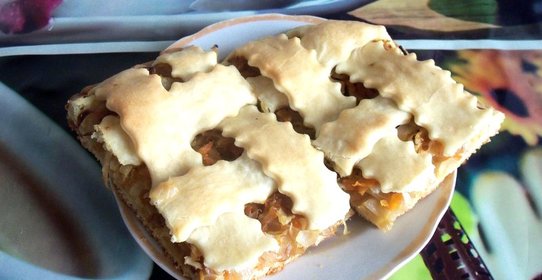 Пирог с капустой без яиц