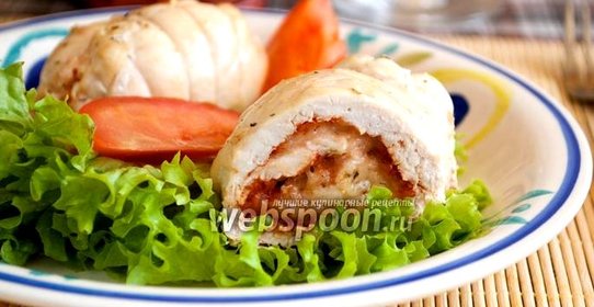 Рулетики из куриного филе