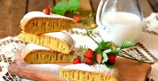 Кисельный пирог в мультиварке