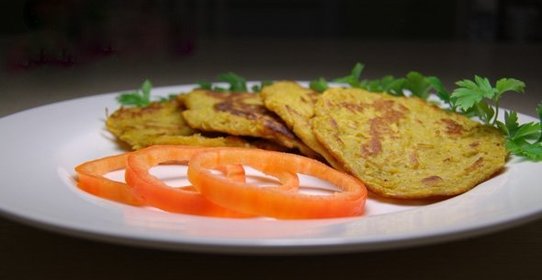 Постные оладьи из тыквы