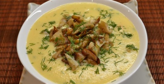 Грибной суп пюре.