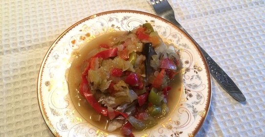 Минтай с овощами в конверте