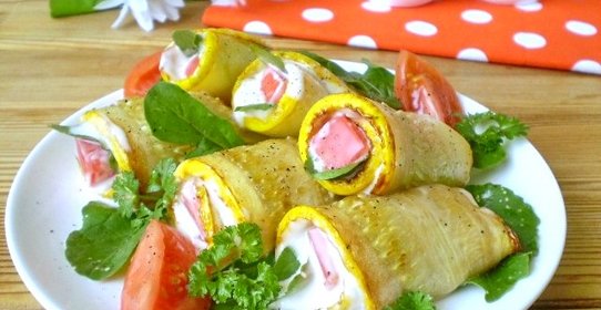 Кабачковые рулетики