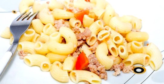 Макароны с говяжьим фаршем