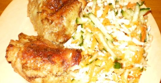 Курица, запеченная в соусе