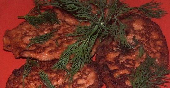 Оладьи из лосося