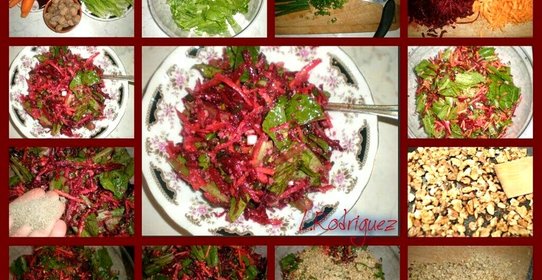 Салат со свеклой и грецкими орехами