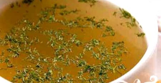 Бульон мясной с пирожками