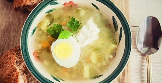 Рассольник с перловкой