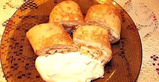 Блинчики с начинкой из курицы