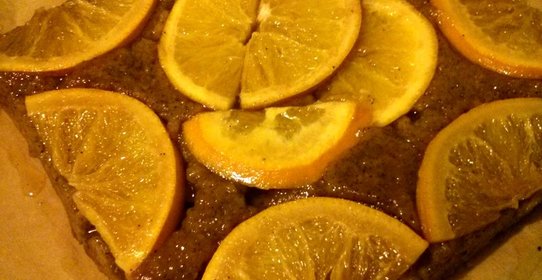 Апельсиново-кофейный пирог с медом