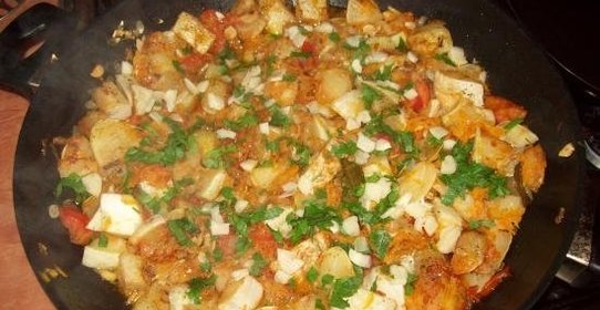 Рагу из патиссонов