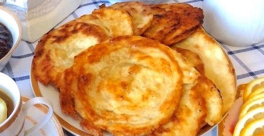 Сладкие лепешки с оливковым маслом