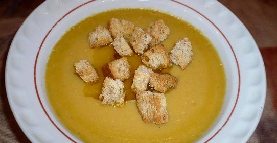 Постный чечевичный крем-суп