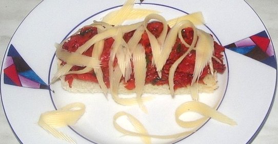 Брускетта с овощами