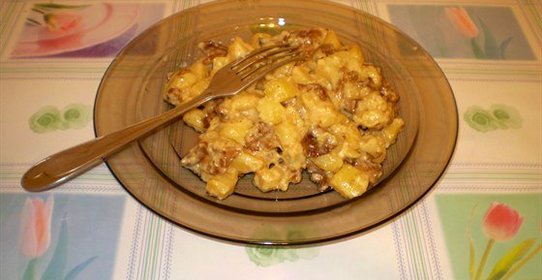 Жаренный картофель с грибами