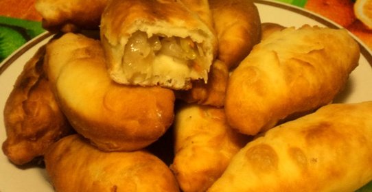 Пирожки с квашеной капустой жареные