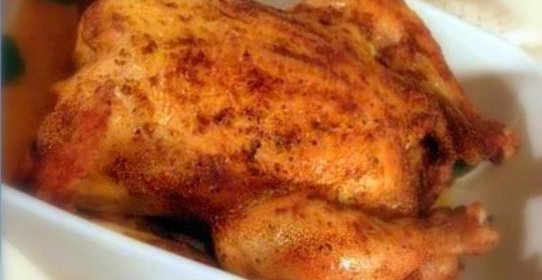 Курица в рукаве в духовке целиком