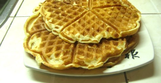 Мягкие несладкие вафли на кефире