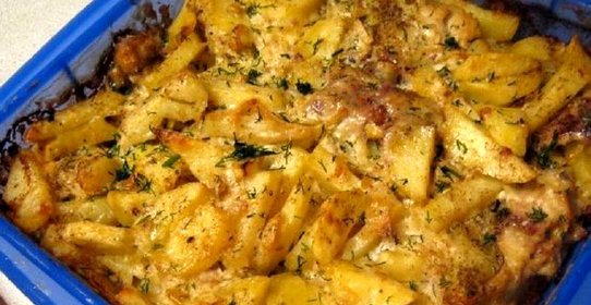 Скумбрия с картофелем запеченная под майонезом