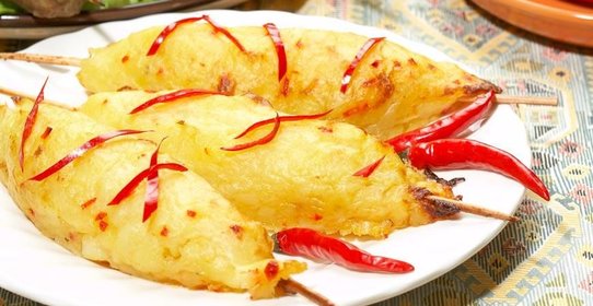 Кебаб из картофеля
