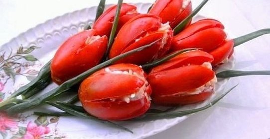 Салат тюльпаны