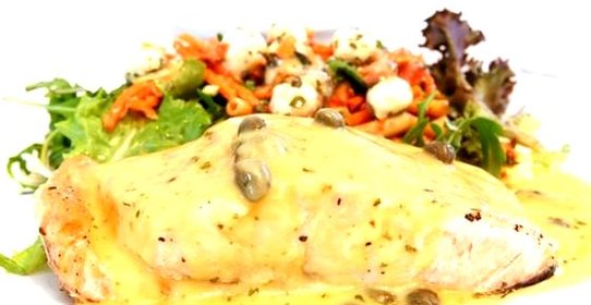 Рыба с устричным соусом