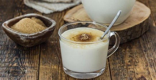 Овсяный кисель на молоке с ванилином