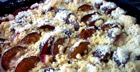 Немецкий сливовый пирог