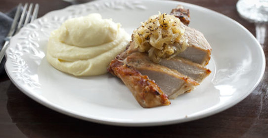 Отбивные с картофельным пюре