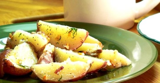 Картошка с чесноком и укропом