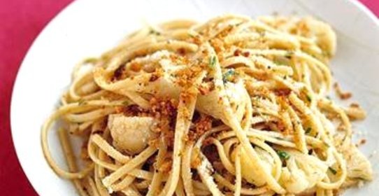 Паста с цветной капустой и шалфеем