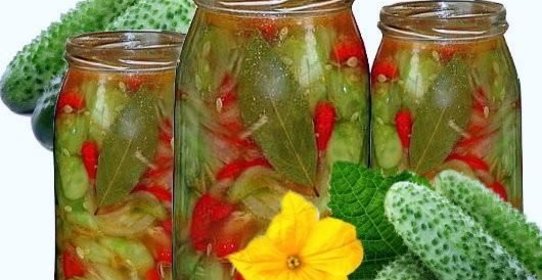 Салат огурцы с болгарским перцем на зиму