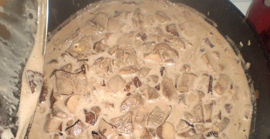 Подберезовики в сливках