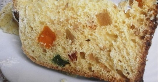 Кулич с кешью и цукатами