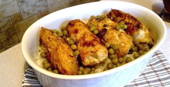 Куриные рулетики с грибами