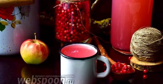 Кисель бруснично-яблочный