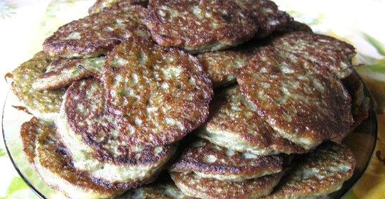 Блинчики из кабачков с грибами