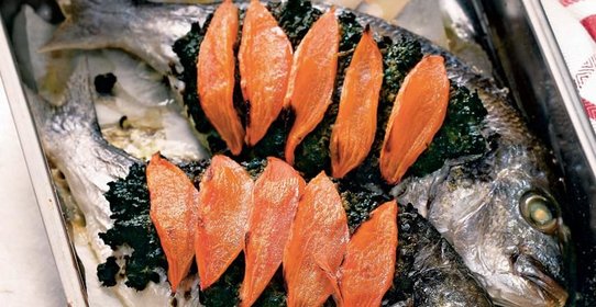 Дорада с тапенадом