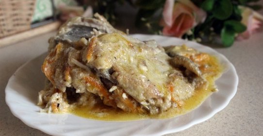 Камбала в сметане