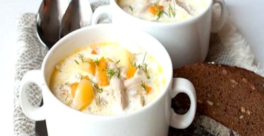 Куриный суп со сливками
