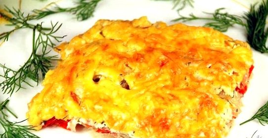 Рыба, запеченная в духовке с сыром
