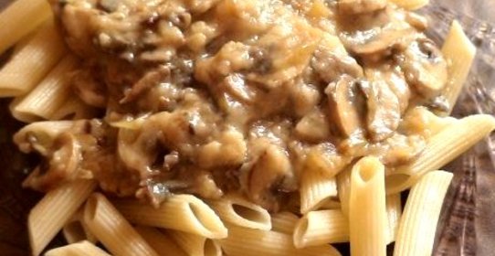 Пенне с шампиньонами