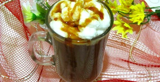 Горячее какао с морковным сиропом