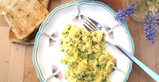 Яичница с капустой