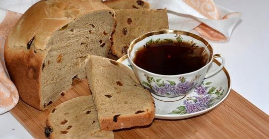 Кофейный хлеб к чаю в хлебопечке