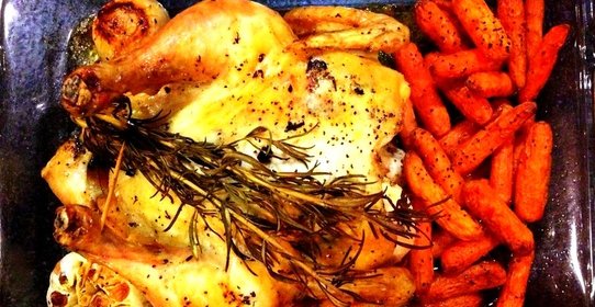 Курица в духовке на Новый год