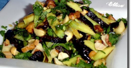 Салат постный с авокадо