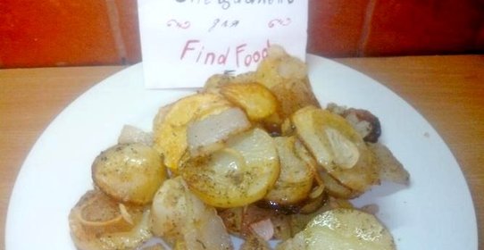 Картофель по-украински - запеченный с салом и специями