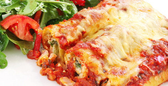 Каннеллони с ветчиной с рикоттой